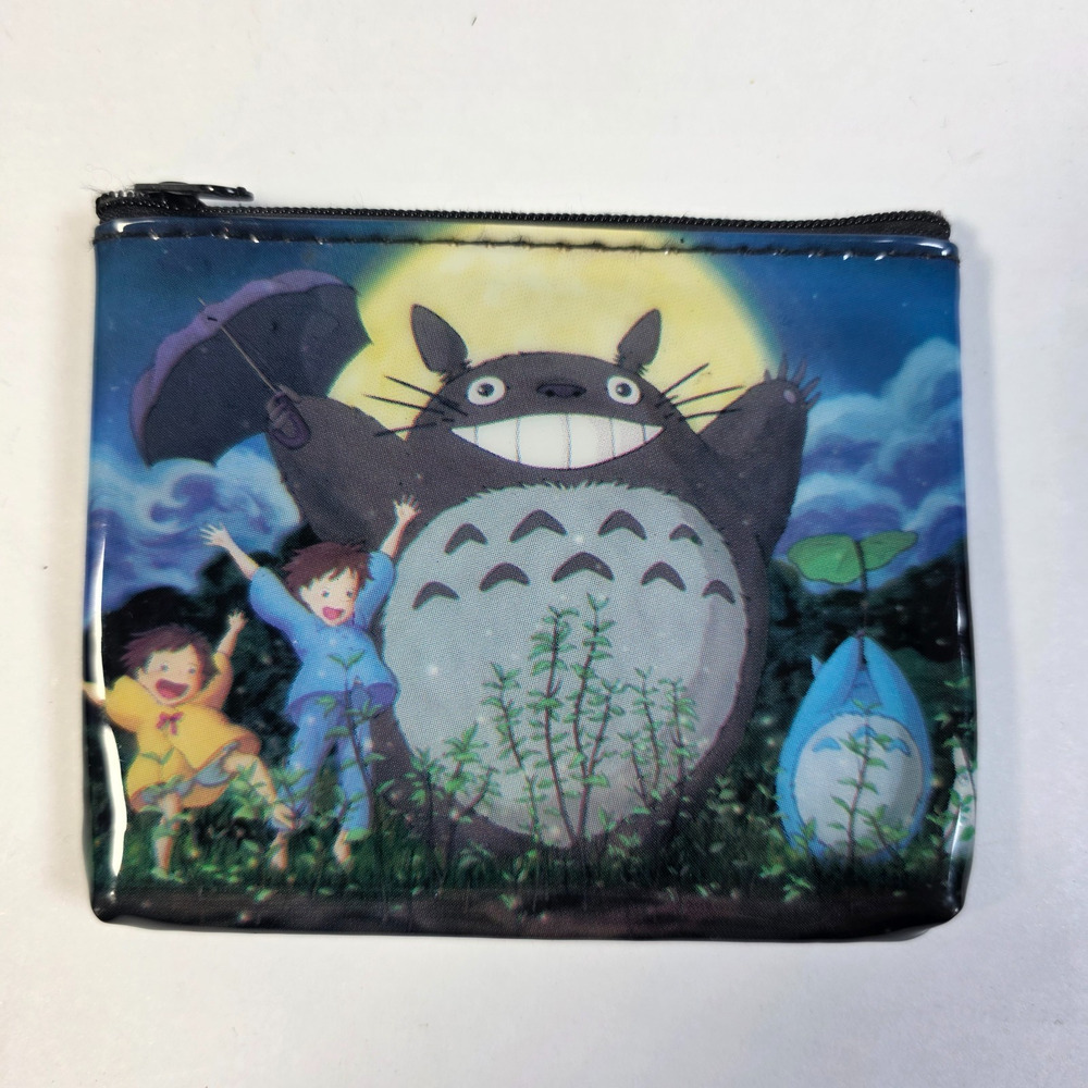 My Neighbor Totoro Coin Purse 3.5x4 Studio Ghibli Anime Zipper Pouch Mei Satsuki